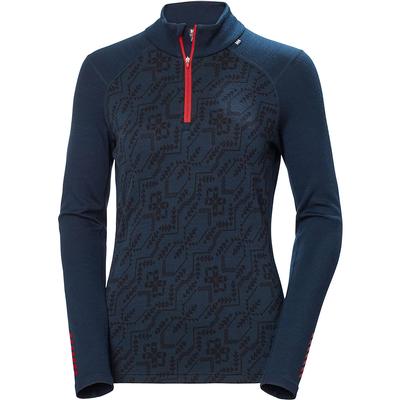 Helly Hansen Lifa Merino Midweight Graphic Half Zip Baselayer Top Women's