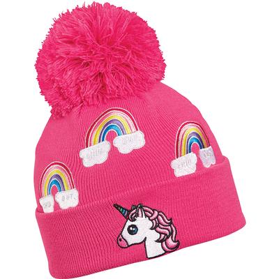 Turtle Fur Unicorn Pom Beanie Girls'