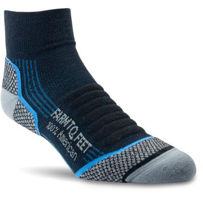 Farm To Feet Damascus Trail Light Targeted Cushion 1/4 Crew Socks