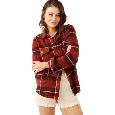 O'Neill Zuma Plaid Superfleece Long Sleeve Button Up Shirt Women's