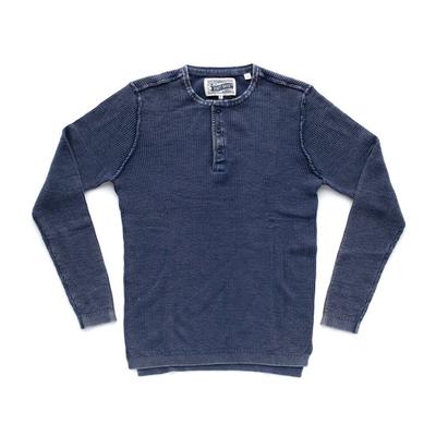 Schott Stonewashed Henley Sweater Men's