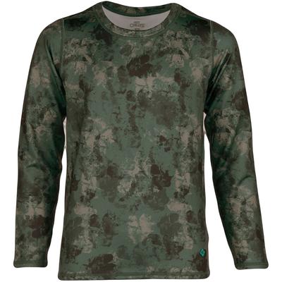 Hot Chillys Youth Micro-Elite Chamois Print Crew Top Kids'