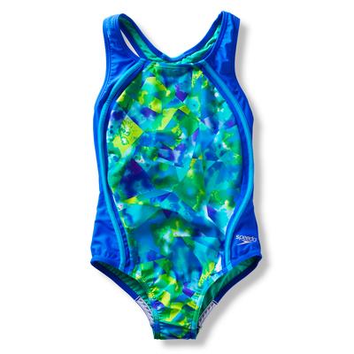 Speedo Tie Dye Sky Sport Splice Swimsuit Girls'