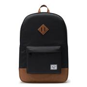 BLACK/TAN SYNTHETIC LEATHER