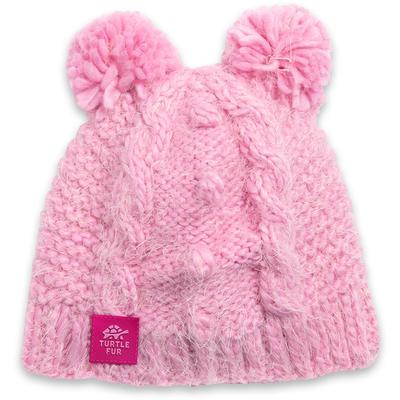 Turtle Fur Fluff Balls Pom Beanie Girls'