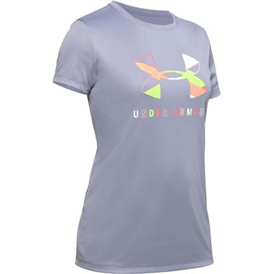 Under Armour Big Logo Tech Graphic Short Sleeve Crew T-Shirt Girls'