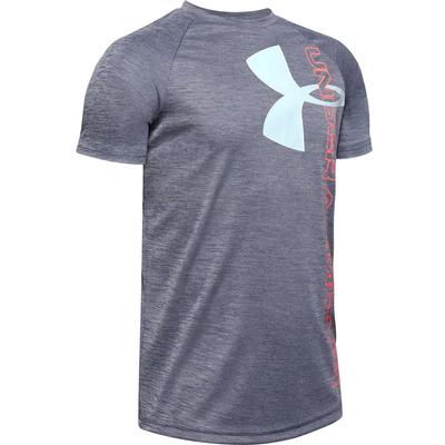 Under Armour Tech Split Logo Hybrid Short Sleeve Crew T-Shirt Boys'