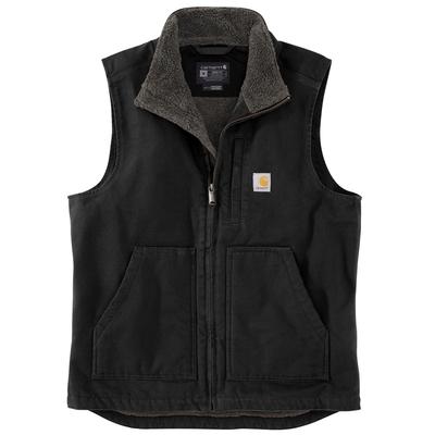 Carhartt Loose Fit Washed Duck Sherpa-Lined Mock-Neck Vest Men's