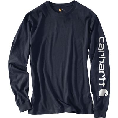 Carhartt Loose Fit Heavyweight Long-Sleeve Logo Sleeve Graphic T-Shirt Men's